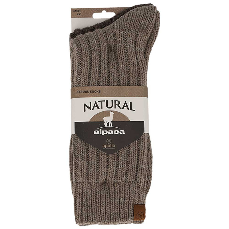 APOLLO Men ALPACA WOOL CASUAL SOCKS 2-PACK